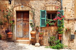 Fotobehang oud straatje in Spanje_22945330_ds